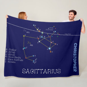 Zodiac Constellation Sagittarius Fleecedecke