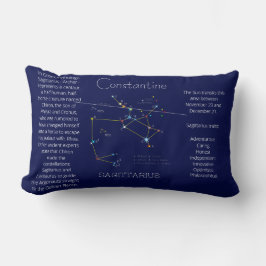 Zodiac Constellation Sagittarius Funny Unique Lendenkissen