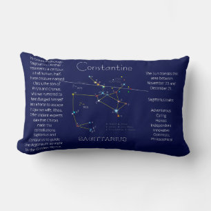 Zodiac Constellation Sagittarius Funny Unique Lendenkissen