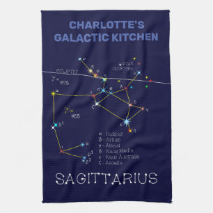 Zodiac Constellation Sagittarius Geschirrtuch