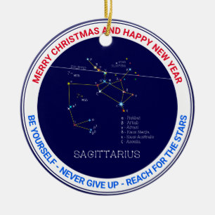 Zodiac Constellation Sagittarius Keramik Ornament