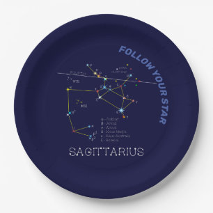 Zodiac Constellation Sagittarius Pappteller