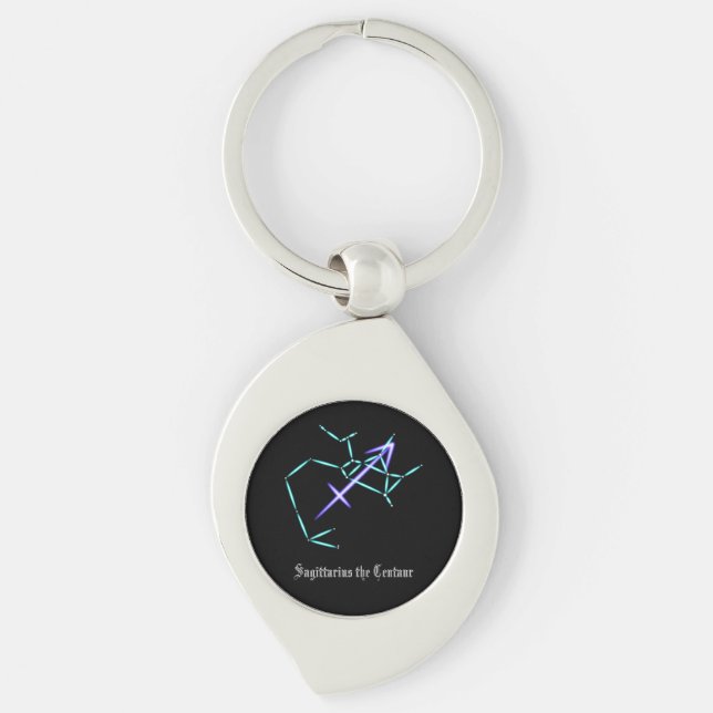 Zodiac Constellation Sagittarius Schlüsselanhänger (Vorderseite)