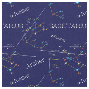 Zodiac Constellation Sagittarius Stoff