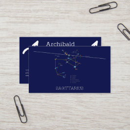 Zodiac Constellation Sagittarius Visitenkarte