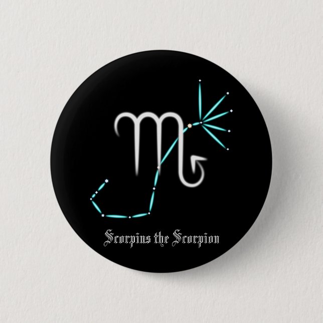Zodiac Constellation Scorpio Button (Vorderseite)