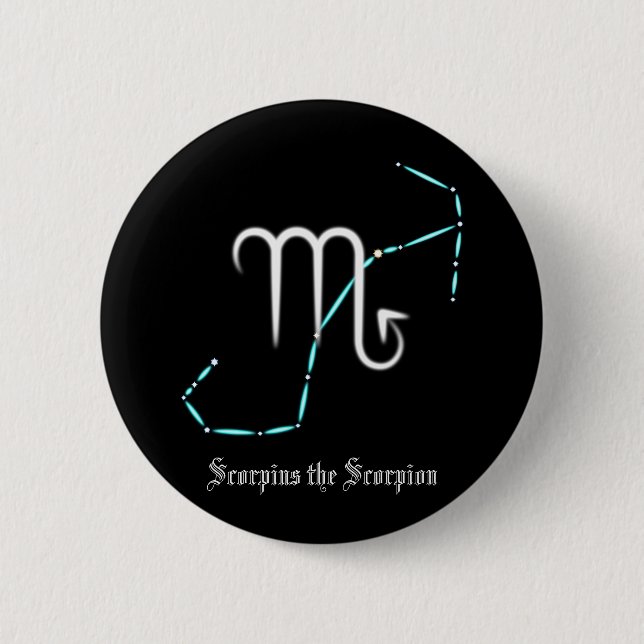 Zodiac Constellation Scorpio Button (Vorderseite)