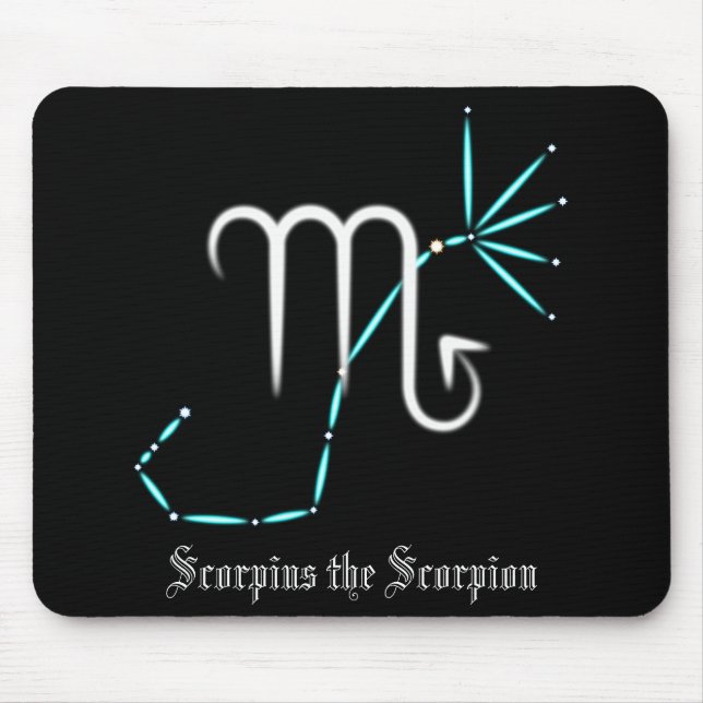 Zodiac Constellation Scorpio Mouse Pad Mousepad (Vorne)