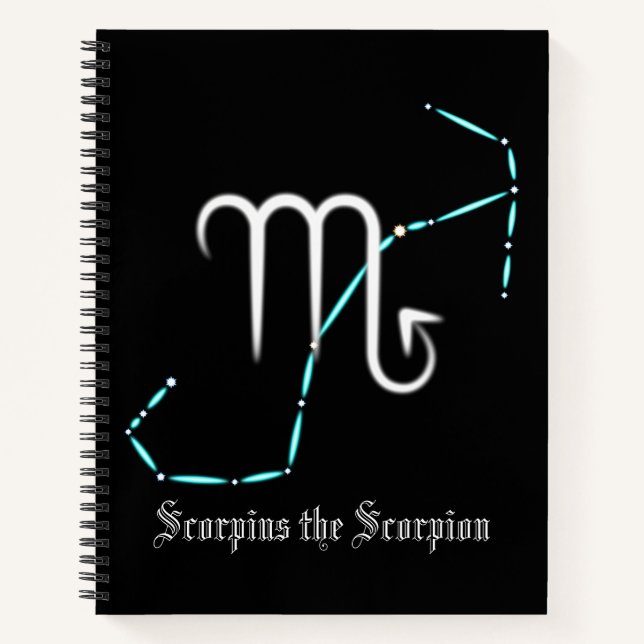 Zodiac Constellation Scorpio-Notebook Notizbuch (Vorderseite)