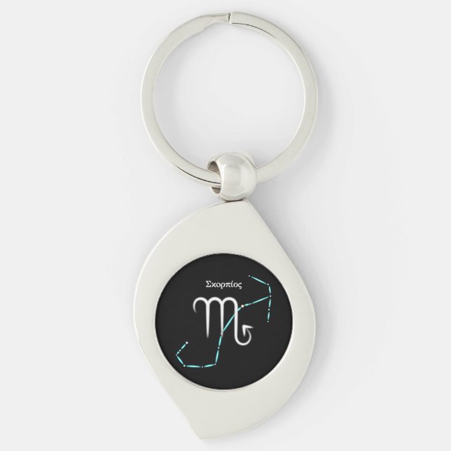 Zodiac Constellation Scorpio Schlüsselanhänger (Vorderseite)