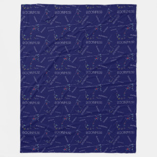Zodiac Constellation Scorpius Fleecedecke
