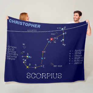 Zodiac Constellation Scorpius Fleecedecke