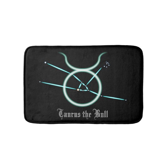 Zodiac Constellation Taurus Bath Mat Badematte (Vorderseite)