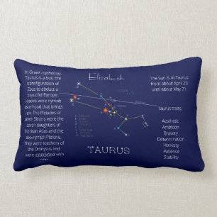 Zodiac Constellation Taurus Funny Einzigartig Lendenkissen