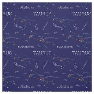 Zodiac Constellation Taurus Stoff