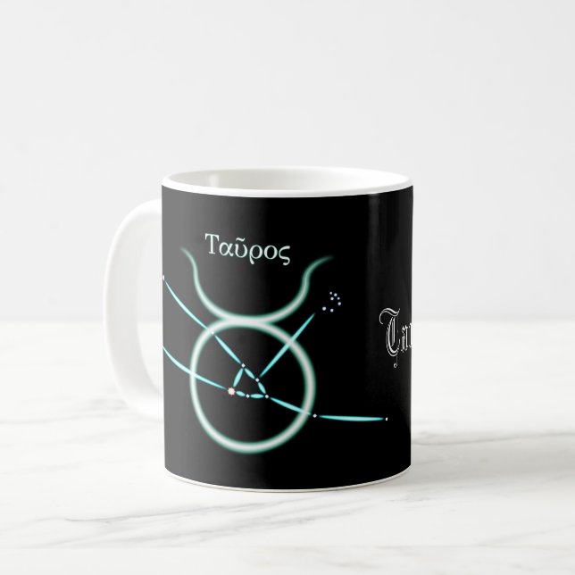 Zodiac Constellation Taurus Tasse (Vorderseite Links)