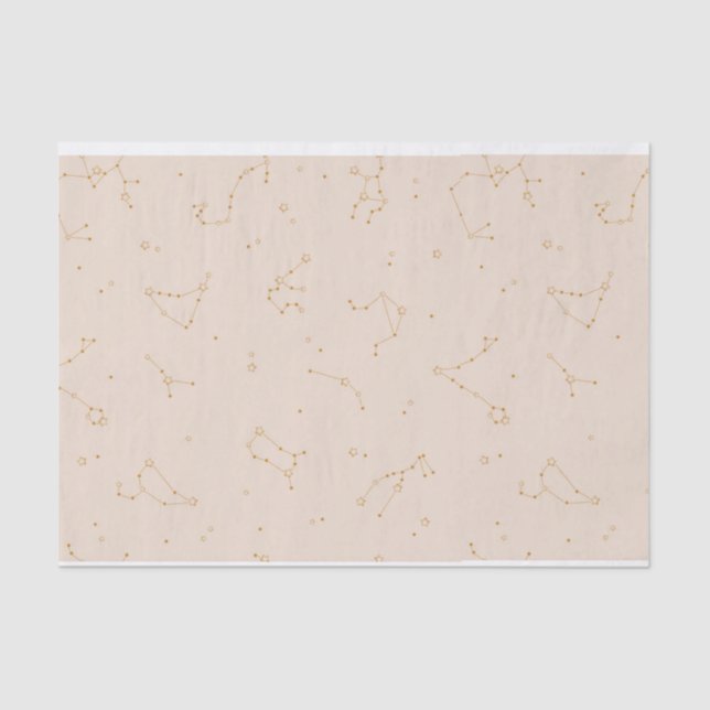 Zodiac Constellation Tissue Paper Seidenpapier (Vorderseite)