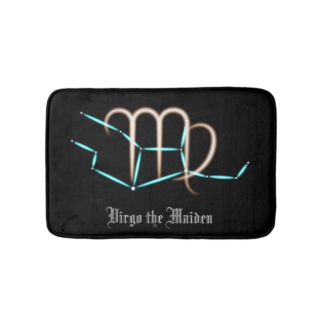 Zodiac Constellation Virgo Bath Mat Badematte (Vorderseite)