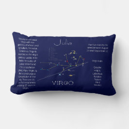 Zodiac Constellation Virgo Funny Unique Lendenkissen