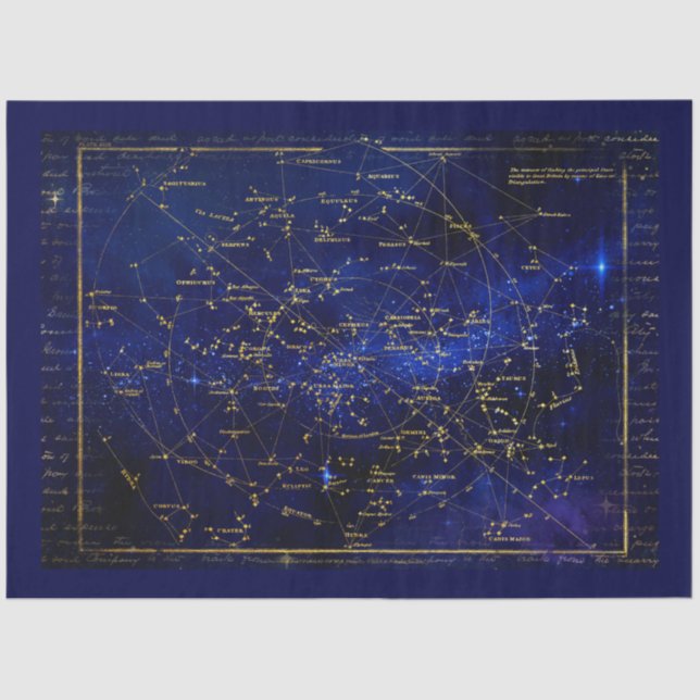 Zodiac Constellations Galaxy Seidenpapier (Vorderseite)