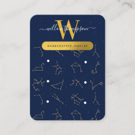 Zodiac Constellations Juwelierausweiskarte Visitenkarte