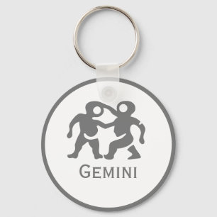 Zodiac Design - Gemini-Zeichen Schlüsselanhänger