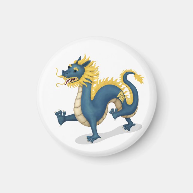 Zodiac Dragon Astrologie-Zeichen Magnet (Vorne)