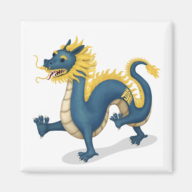 Zodiac Dragon Astrologie-Zeichen Magnet (Vorne)