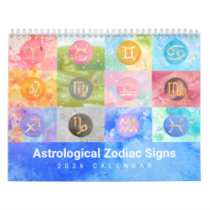 Zodiac Duets 2026 Astrologischer Kunstkalender Kalender