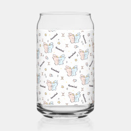 Zodiac Embrace - Gemini Twins Bunny Pattern Dosenglas