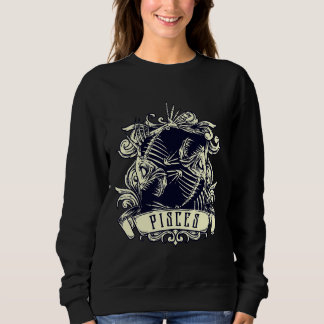 Zodiac Evil 2 Fish Skeleton Occult Sweatshirt