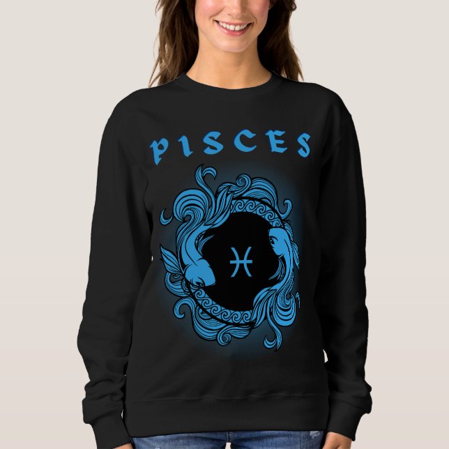 Zodiac Fisces im Mittelalter Sweatshirt (Vorderseite)