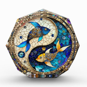 Zodiac - Fische Fischjin und Yang Fotoblock