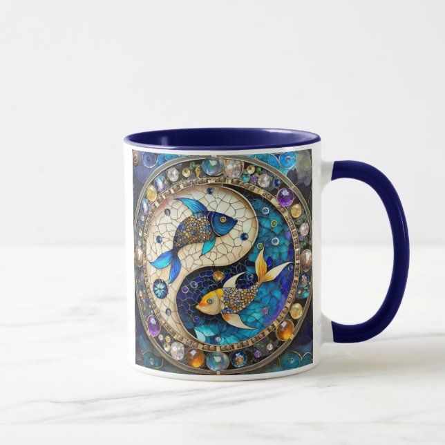 Zodiac - Fische Fischjin und Yang Tasse (Rechts)
