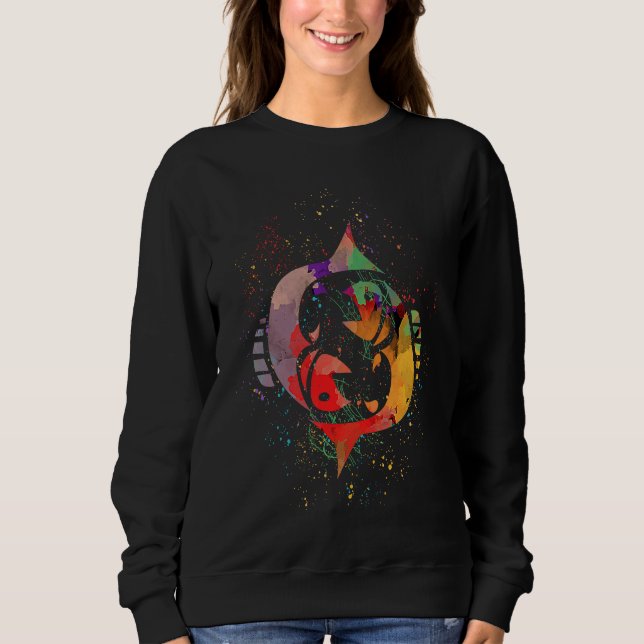 Zodiac  for Pisces Fish Artwork Horoscope Astrolog Sweatshirt (Vorderseite)