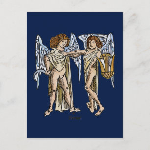 Zodiac: Gemini, 1482 Postkarte