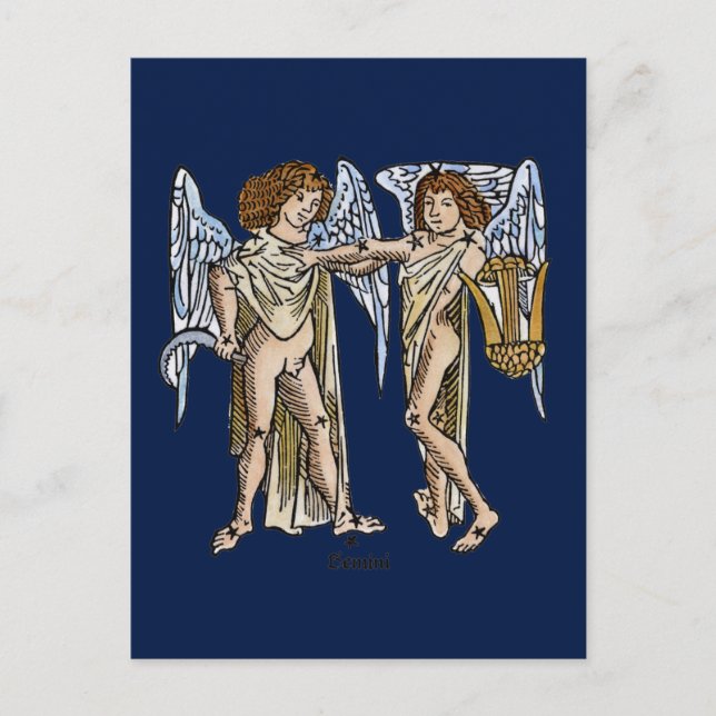 Zodiac: Gemini, 1482 Postkarte (Vorderseite)