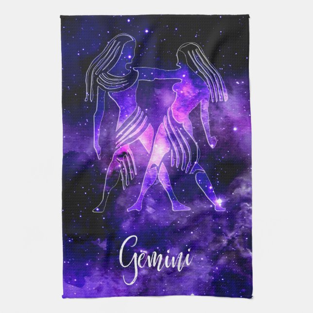Zodiac : Gemini Geschirrtuch (Vertikal)