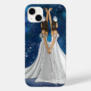 Zodiac Gemini Goddess in Blue Celestial Space Case-Mate iPhone 14 Plus Hülle