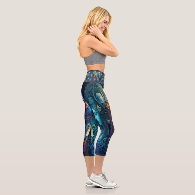 Zodiac Gemini - Hübsche Capris-Leggings Capri Leggings (Rechts)