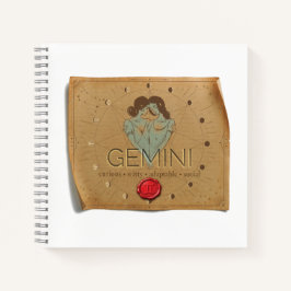 Zodiac - Gemini - Journal Notizbuch