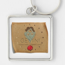 Zodiac - Gemini - Keychain Schlüsselanhänger