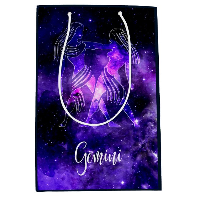 Zodiac : Gemini Mittlere Geschenktüte (Vorderseite)