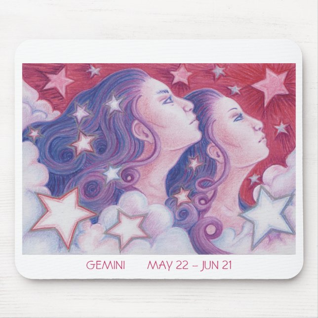 Zodiac Gemini-Mousepad Mousepad (Vorne)