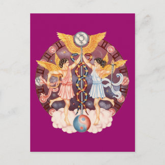 Zodiac Gemini - Passen Sie es an! Postkarte