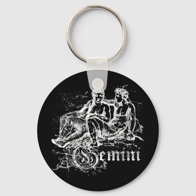 Zodiac Gemini Schlüsselanhänger (Vorderseite)