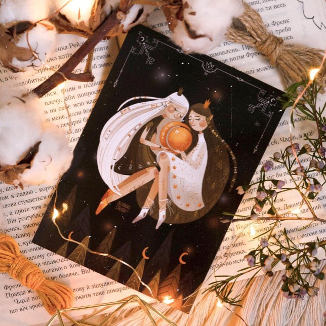 Zodiac Gemini von Alexandra Dikaia Poster (Inner Geminis are one harmony. They are supporting each other, accepting their differences)