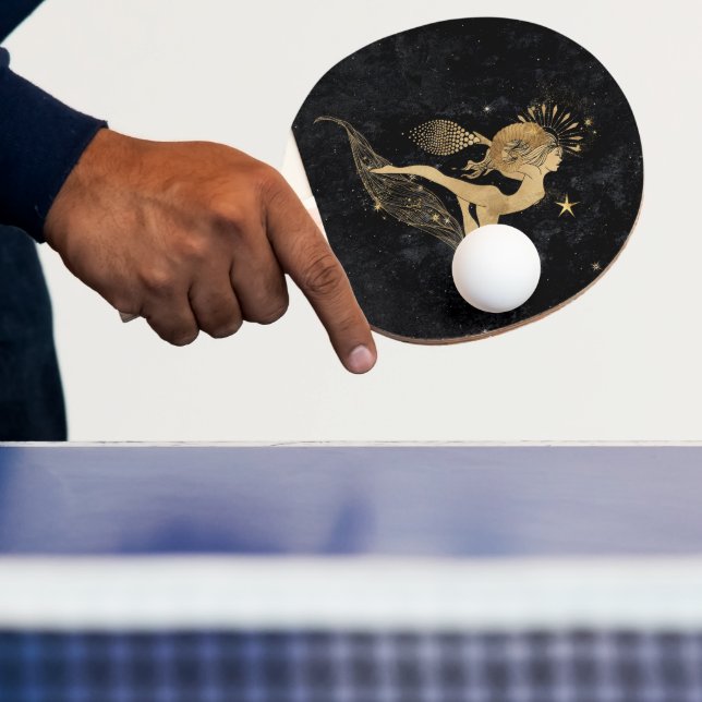 Zodiac Goddess | Cosmic Gold Aries Astrologie Tischtennis Schläger (InSitu)