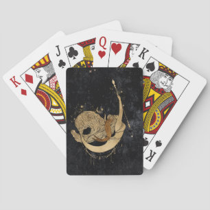 Zodiac Goddess   Cosmic Gold Capricorn Astrologie Spielkarten