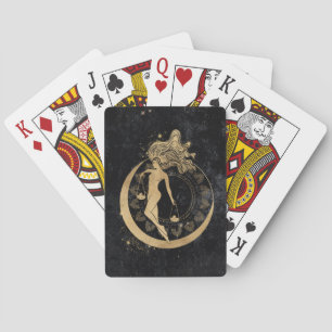 Zodiac Goddess   Cosmic Gold Libra Astrologie Spielkarten